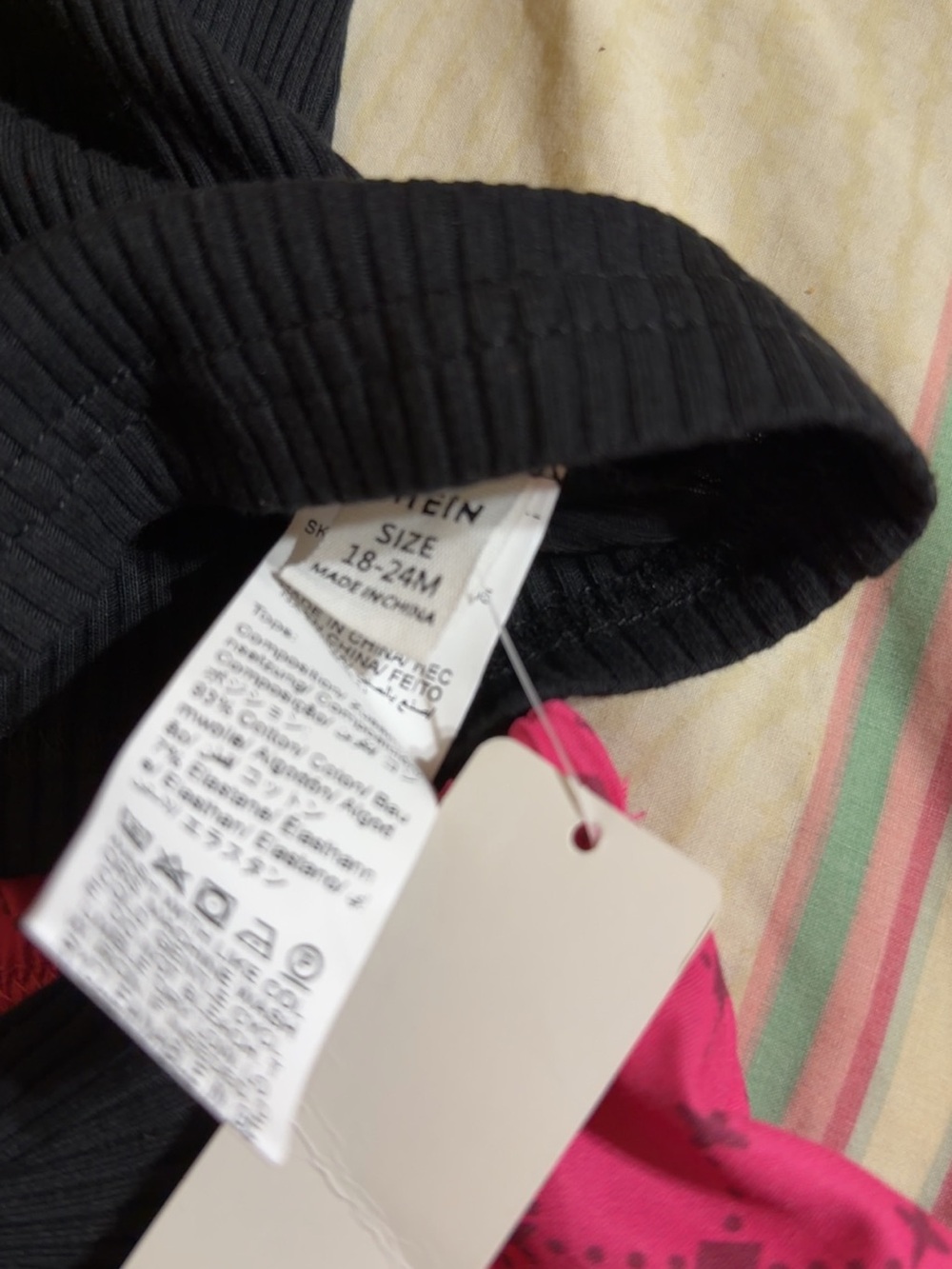 SHEIN Black & Hot Pink "mini INFLUENCER" Girls Matching Set - Picture 5 of 6